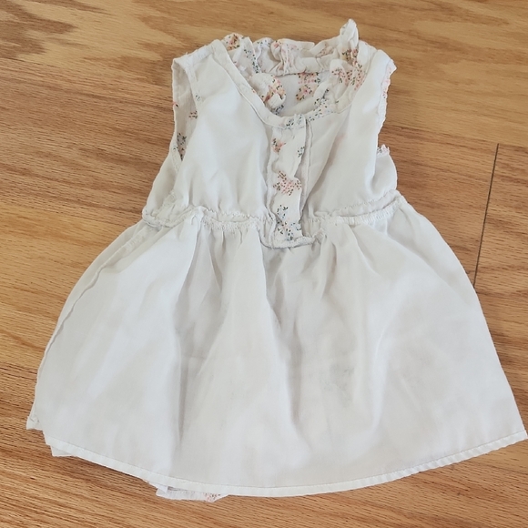 Little Lass White Floral Dress with Pink Bike Shorts 2T - Picture 11 of 17